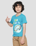 Little M Sea Explorer Puffer Fish Boys Short Sleeve T-Shirt Glasses