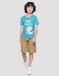 Little M Sea Explorer Puffer Fish Boys Short Sleeve T-Shirt Glasses