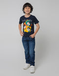 Little M Short Sleeve T-Shirt Print Anime Kucing
