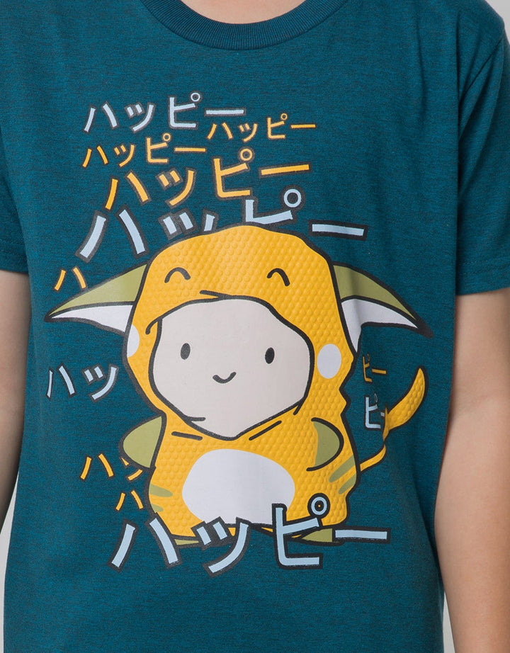Little M Short Sleeve T-Shirt Print Anime Tanduk
