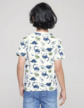 Little M Dino Print Kaos Anak Laki-laki