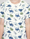Little M Dino Print Kaos Anak Laki-laki