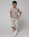 Little M Dino Print Kaos Anak Laki-laki