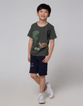 Little M Dino Mite Cucuk Kaos Anak Laki-laki