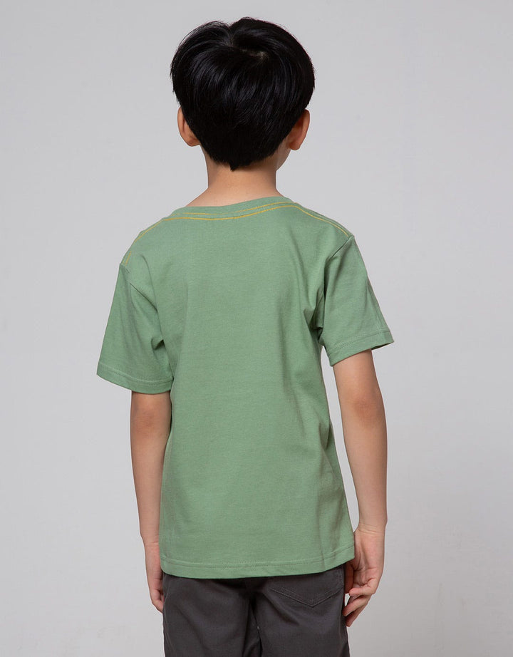 Little M Flocking Awesome Kaos Anak Laki-laki