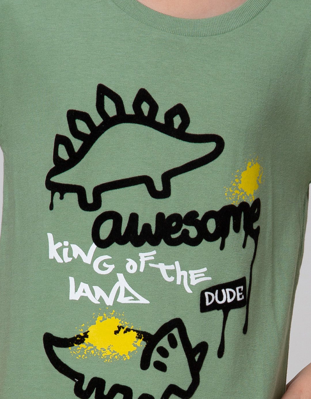 Little M Flocking Awesome Kaos Anak Laki-laki