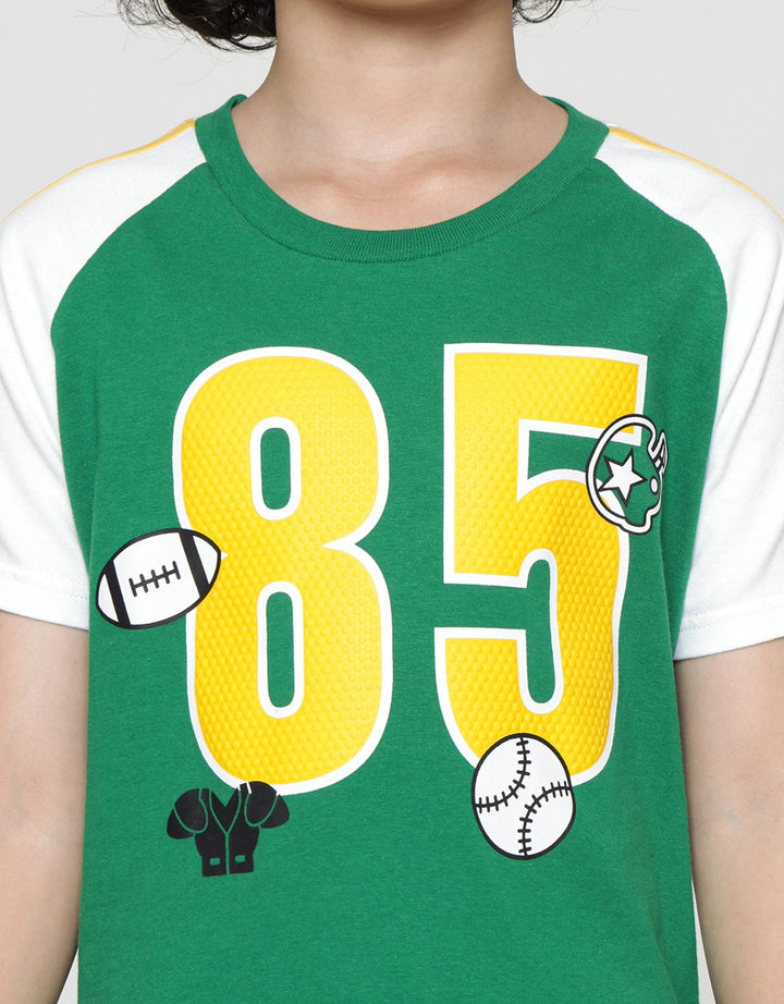 Little M Raglan Sleeve Kaos Anak Laki-laki