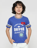 Little M Short Sleeve T-Shirt Handsome Daddy Aplikasi Dan Rib