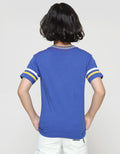 Little M Short Sleeve T-Shirt Handsome Daddy Aplikasi Dan Rib