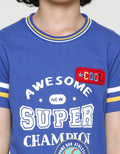 Little M Short Sleeve T-Shirt Handsome Daddy Aplikasi Dan Rib
