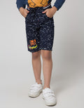 Little M Short Pants Woven Rib Aplikasi Bordir