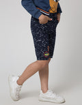 Little M Short Pants Woven Rib Aplikasi Bordir