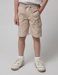 Little M Short Pants Woven Rib Bordir Giraffe