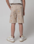 Little M Short Pants Woven Rib Bordir Giraffe