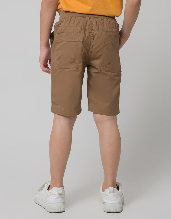Little M Short Pants Woven Rib Kombinasi Pocket