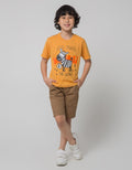 Little M Short Pants Woven Rib Kombinasi Pocket