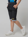 Little M Short Pants Denim Bordir Stegosaurus