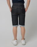 Little M Short Pants Denim Bordir Stegosaurus