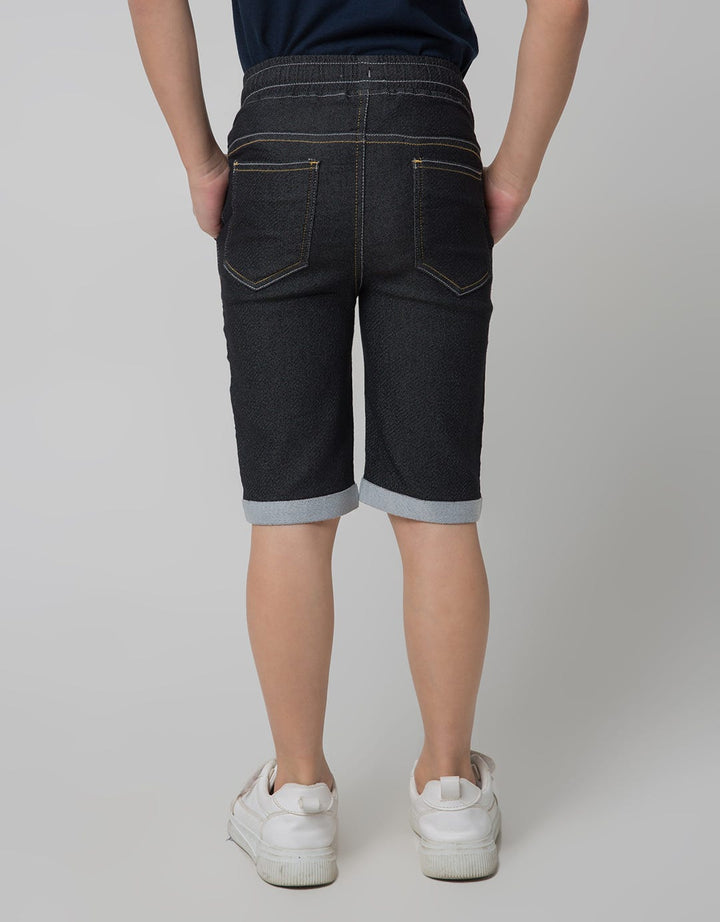 Little M Short Pants Denim Bordir Stegosaurus