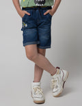 Little M Bordir Denim Celana Anak Laki-laki
