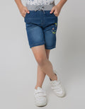Little M Bordir Denim Celana Anak Laki-laki