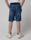 Little M Short Pants Crop Denim Print Car