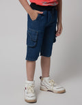 Little M Short Pants Denim Bloon Cargo