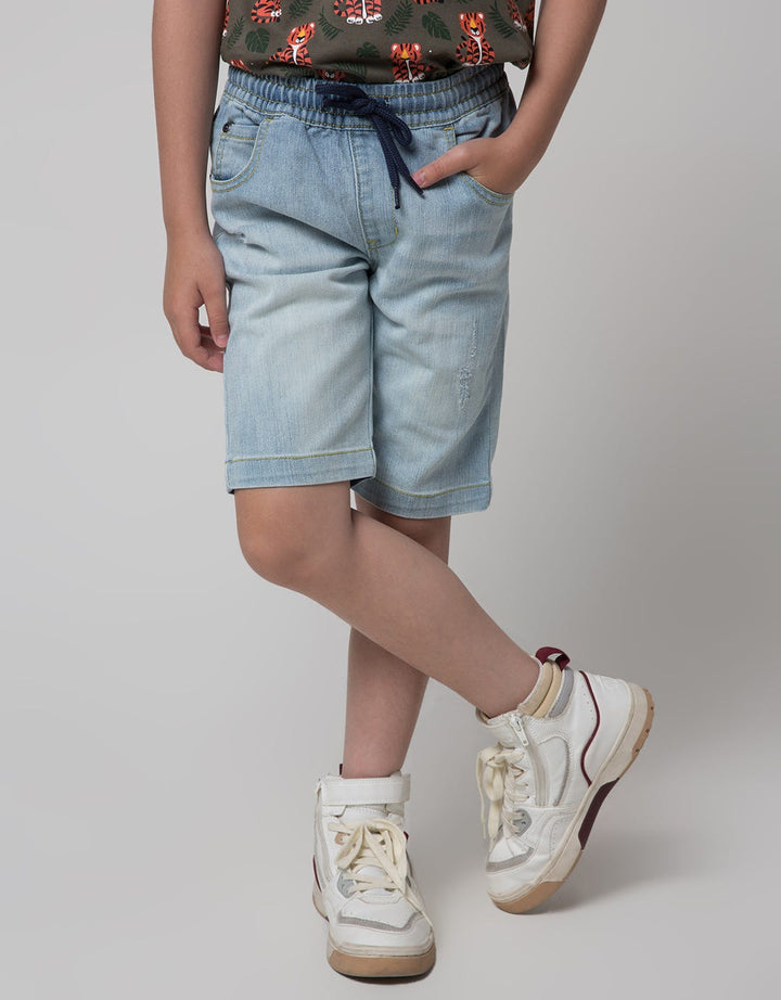 Little M Short Pants Denim Destroyed Stretch