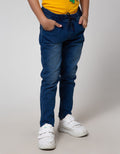 Little M Long Pants Reguler Denim Two Face Stretch