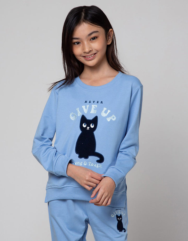 Nevada Sweatshirt Patch Applique Cat