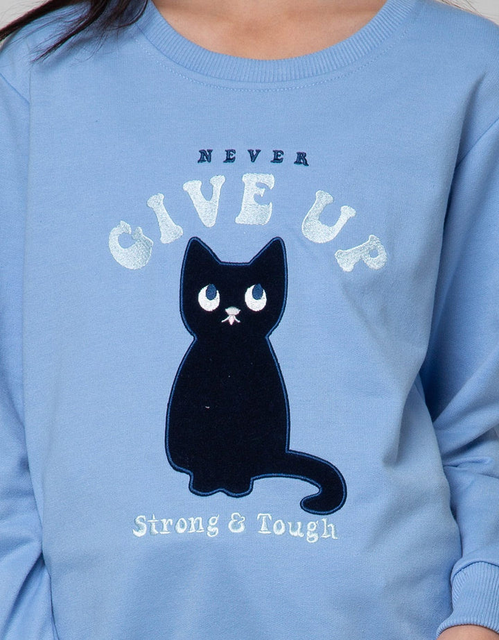 Nevada Sweatshirt Patch Applique Cat