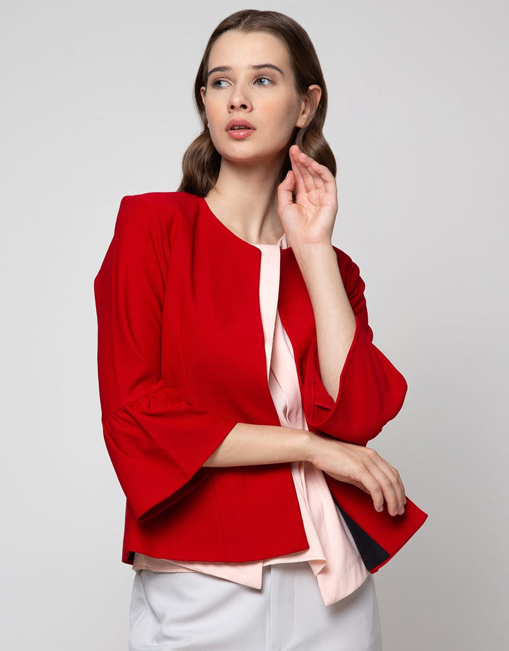 Connexion Bell Sleeve Blazer Wanita
