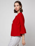 Connexion Bell Sleeve Blazer Wanita