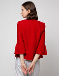 Connexion Bell Sleeve Blazer Wanita