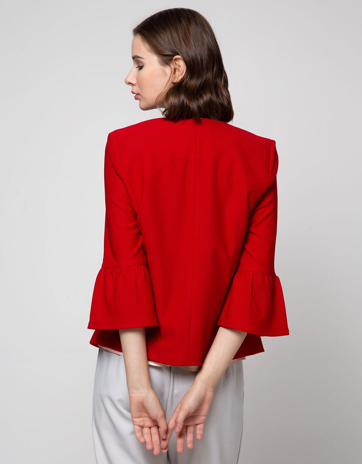 Connexion Bell Sleeve Blazer Wanita