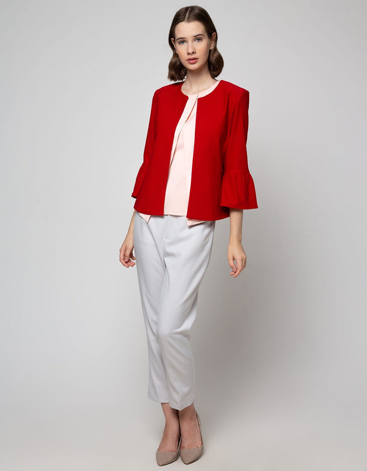 Connexion Bell Sleeve Blazer Wanita