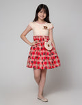 Sweet Miss Short Sleeve Midi Dress Pouch Kombinasi Bear