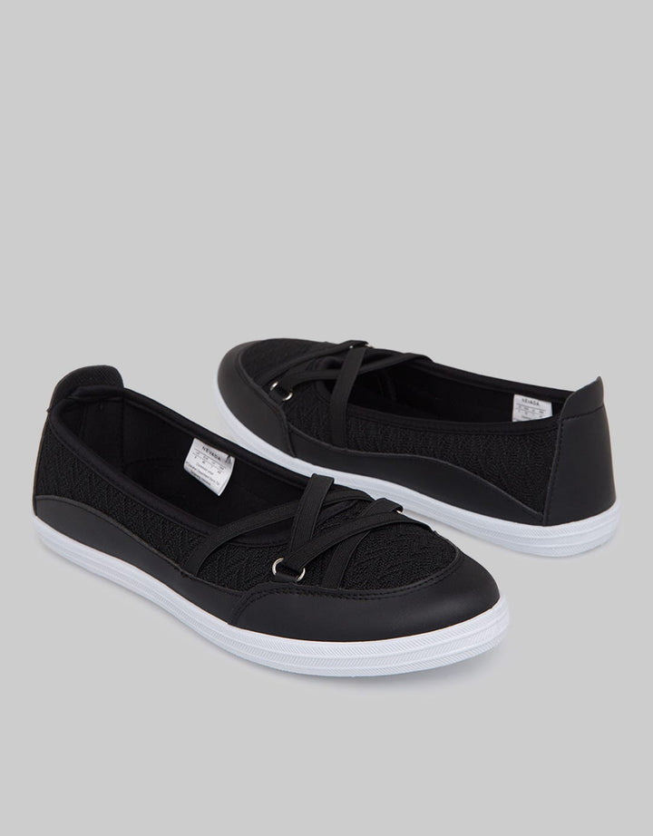 Nevada Slip On Women Cross Stretch Strap