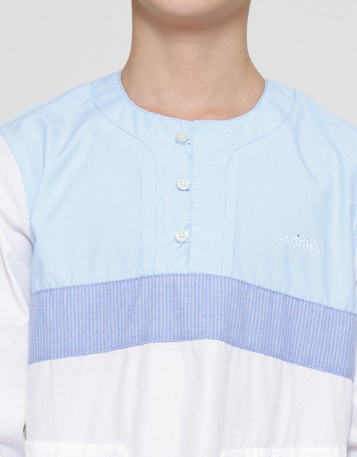 Cardinal Kids Boy Small Plaid Motif Kemeja Koko Anak Laki-Laki