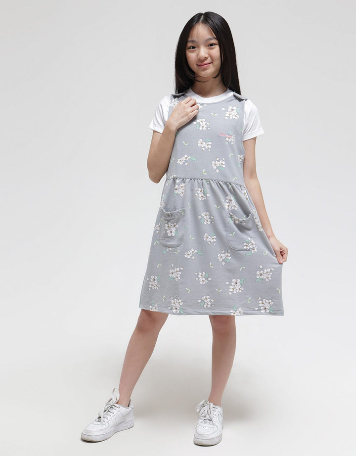 Cardinal Kids Girl Floral Pocket Dress Anak Perempuan