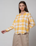 Connexion Long Sleeve Blouse Checked Flannel Top