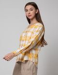 Connexion Long Sleeve Blouse Checked Flannel Top