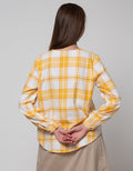 Connexion Long Sleeve Blouse Checked Flannel Top