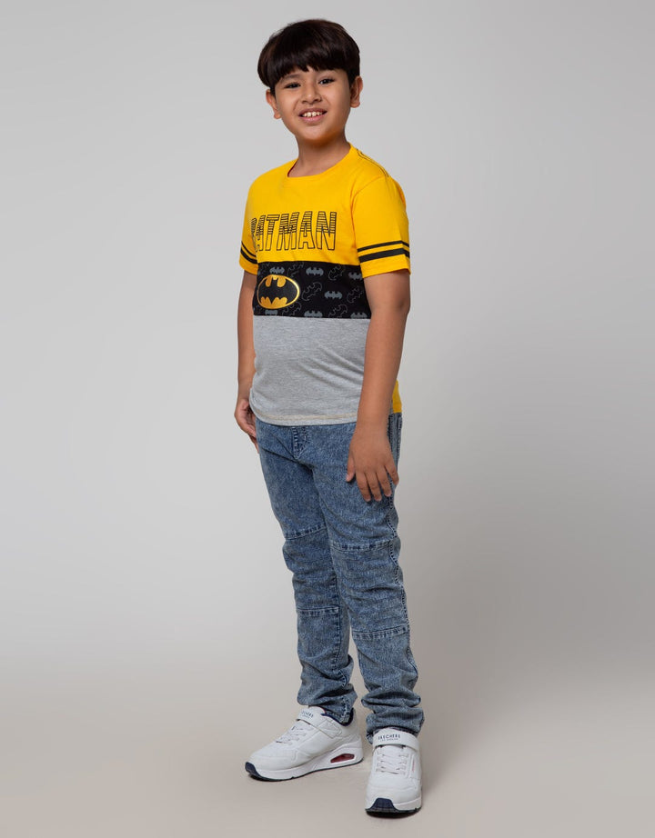 Character Batman Logo Kaos Anak Laki-Laki