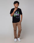 Character T-Shirt Batman Joker Logo Tengah