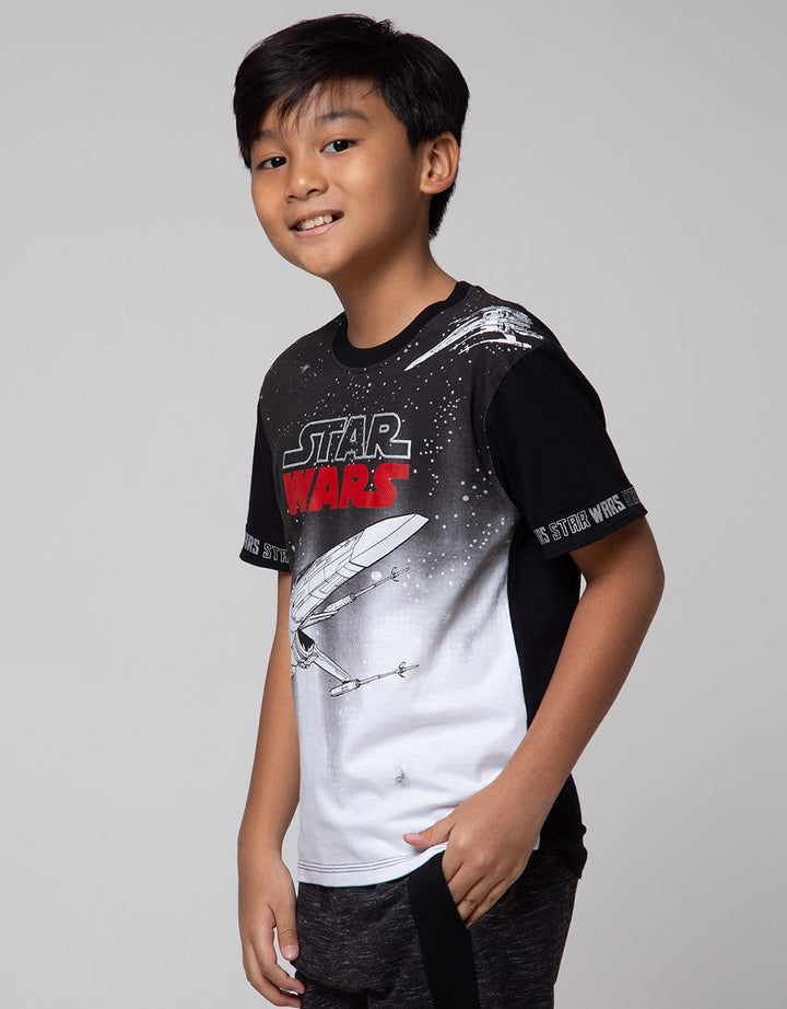 Star Wars Short Sleeve T-Shirt Starwars Plane Ombre