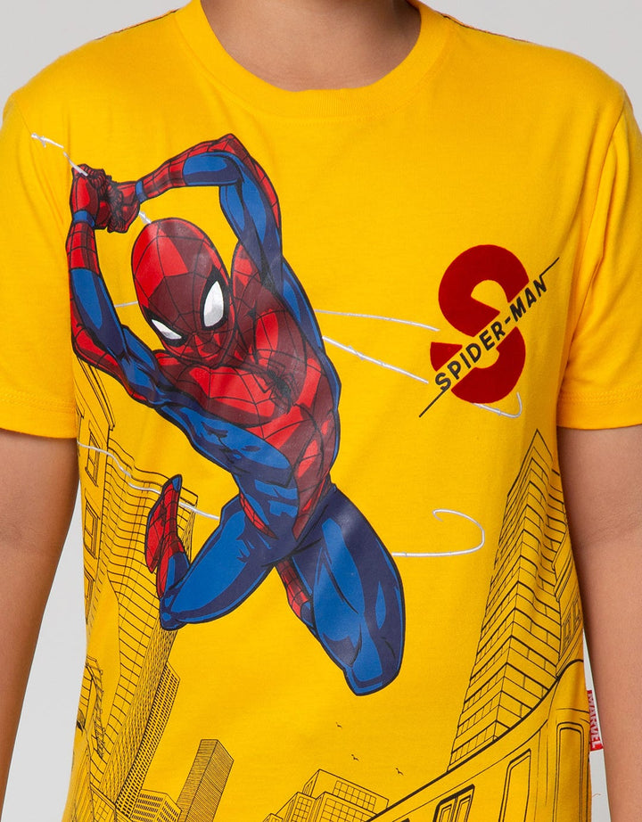 Marvel Hanging Spiderman Kaos Anak Laki-Laki