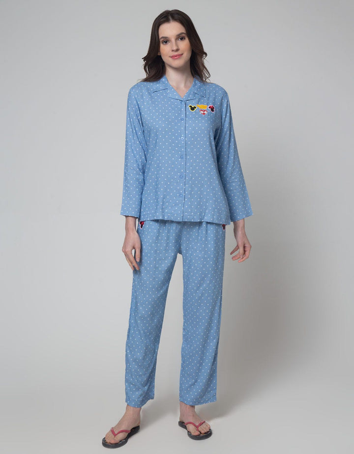 Disney Long Sleeve Pajama Pants Mickey Rayon