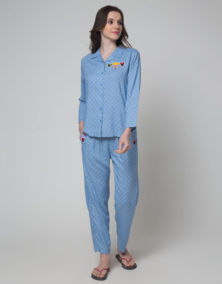 Disney Long Sleeve Pajama Pants Mickey Rayon