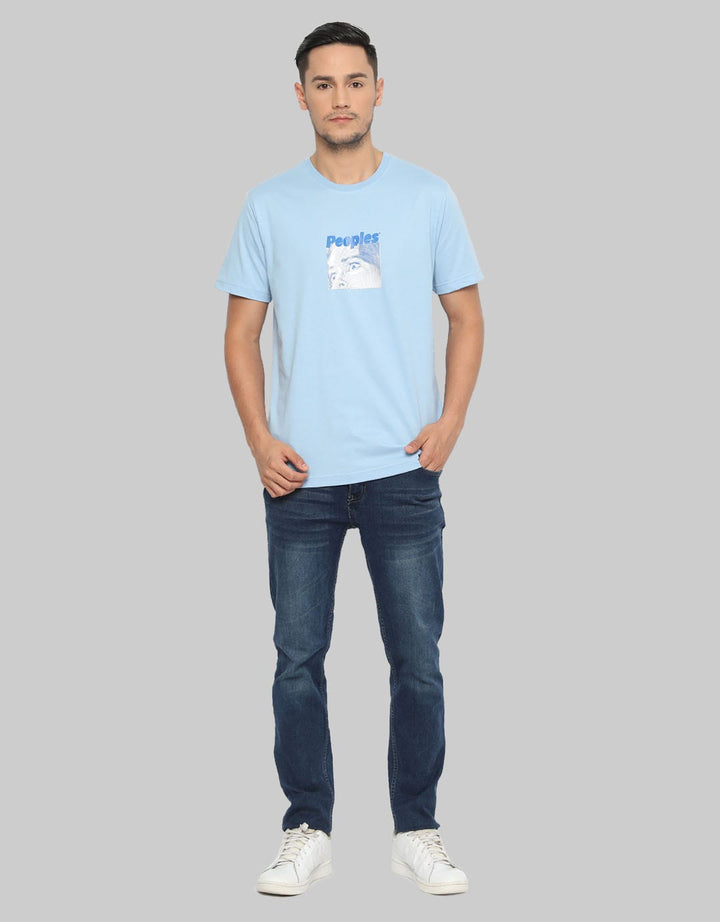 Peoples T-Shirt Print Face Pria